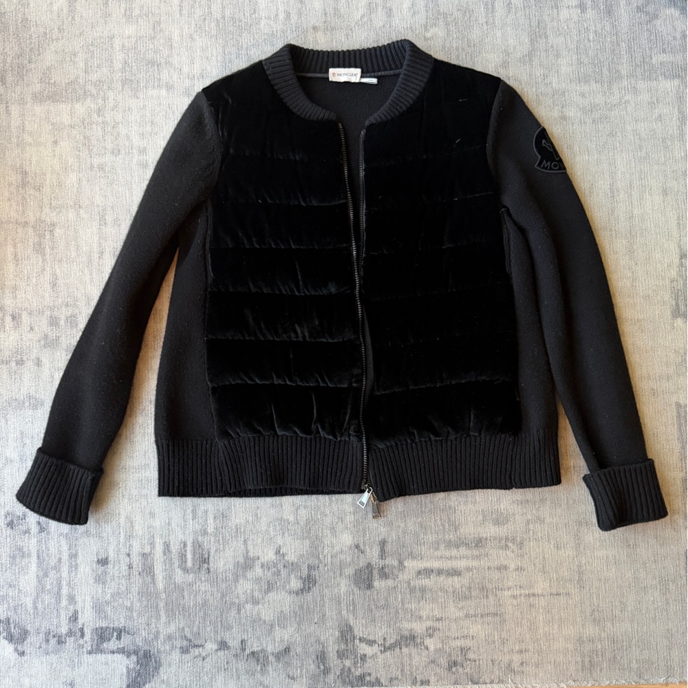 Moncler Black Jacket Cardigan